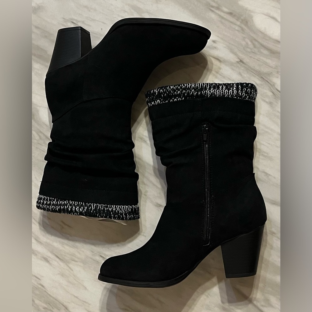 JustFab 9, Neveah Black Boots
